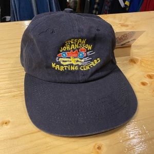 Vintage Keith Haring / Stefan Johansson racing cap. Rare 90s art cap OFSA black